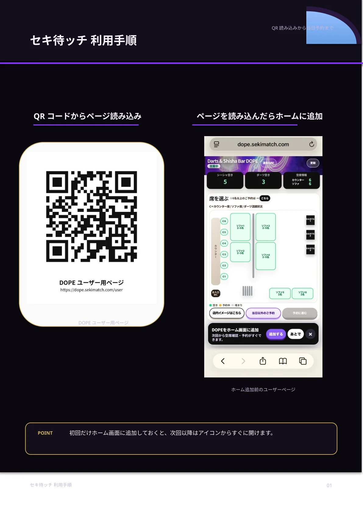 セキ待ッチ利用手順 1ページ目